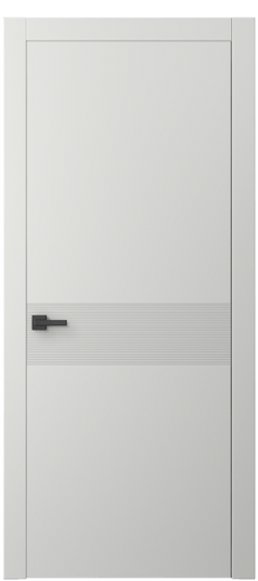 Дверь межкомнатная АКП 8041 МССР. Цвет Матовый светло-серый. Материал Гладкая эмаль. Коллекция Linea. Картинка.