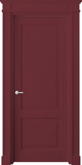 Дверь межкомнатная 6323 NCS S 5030-R10B. Цвет NCS. Материал Массив бука эмаль. Коллекция Toscana Elegante. Картинка.