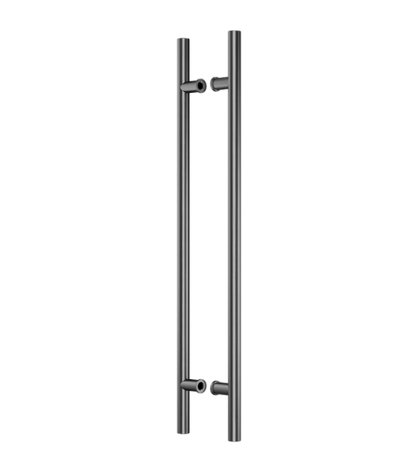 Ручки для дверей Ручка дверная Тьюб. Цвет Матовый графит PVD. Коллекция Тьюб. Картинка.