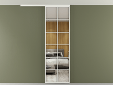 Перегородка Формато вдоль стены на потолок 1 створка