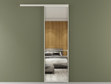 Перегородка Формато вдоль стены 1 створка