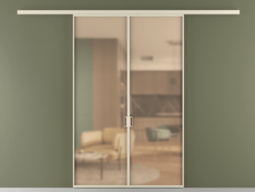 Перегородка Formato вдоль стены 2 створки