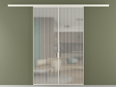 Перегородка Формато вдоль стены 2 створки