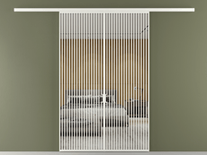 Перегородка Формато вдоль стены 2 створки