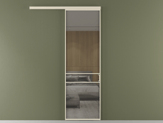 Перегородка Формато вдоль стены 1 створка