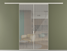 Перегородка Формато вдоль стены 2 створки