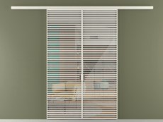 Перегородка Формато вдоль стены 2 створки