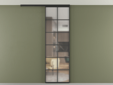 Перегородка Формато вдоль стены на потолок 1 створка