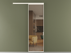 Перегородка Формато вдоль стены 1 створка