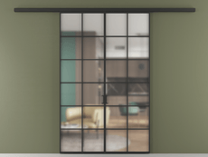 Перегородка Формато вдоль стены 2 створки