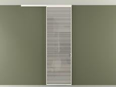 Перегородка Формато вдоль стены на потолок 1 створка