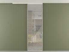 Перегородка Формато вдоль стены на потолок 1 створка