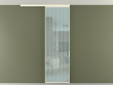 Перегородка Formato вдоль стены на потолок 1 створка