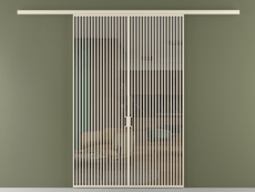 Перегородка Формато вдоль стены 2 створки