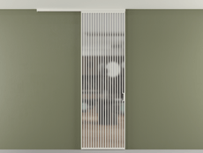 Перегородка Формато вдоль стены на потолок 1 створка