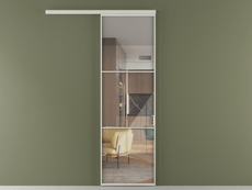 Перегородка Формато вдоль стены 1 створка