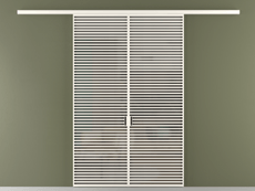 Перегородка Формато вдоль стены 2 створки