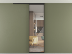 Перегородка Формато вдоль стены на потолок 1 створка