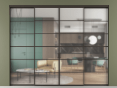 Перегородка Formato внутри проёма 4 створки