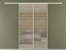 Перегородка Формато вдоль стены 2 створки