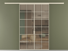 Перегородка Формато вдоль стены 2 створки