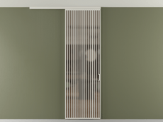 Перегородка Формато вдоль стены на потолок 1 створка