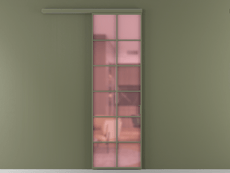Перегородка Формато вдоль стены 1 створка