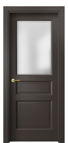Дверь межкомнатная 1432 МАН САТ. Цвет Матовый антрацит. Материал Гладкая эмаль. Коллекция Galant. Картинка.