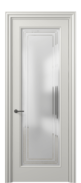 Межкомнатная дверь 8400 МСР Сатинированное стекло с гравировкой Маскот. Цвет Матовый серый. Материал Гладкая эмаль. Коллекция Mascot. Фото. Дверь межкомнатная 8400 МСР Сатинированное стекло с гравировкой Маскот. Цвет Матовый серый. Материал Гладкая эмаль. Коллекция Mascot. Картинка.