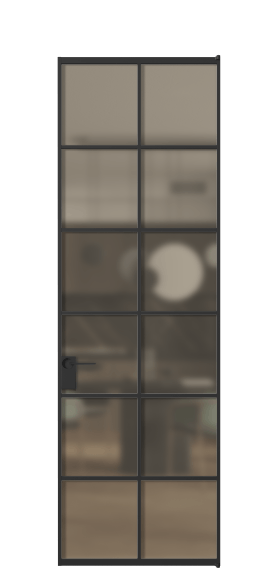 Межкомнатная дверь АЛПЛ040.05 Бронза сатин триплекс ЧЕР. Цвет Алюминий Черный. Материал Алюминий. Коллекция Formato. Фото. Дверь межкомнатная АЛПЛ040.05 Бронза сатин триплекс ЧЕР. Цвет Алюминий Черный. Материал Алюминий. Коллекция Formato. Картинка.